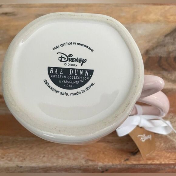 NWT Rae Dunn Disney Tinkerbell Pixie Magic White Pink Ceramic Tinker Bell Mug - Picture 5 of 12